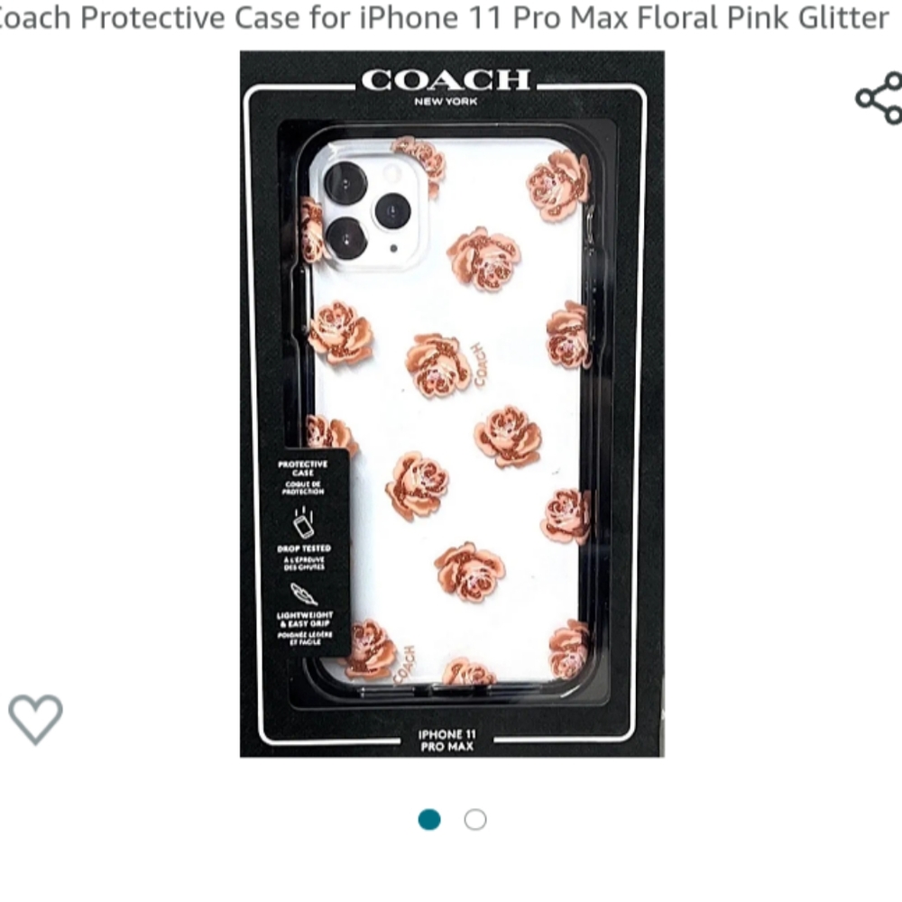 Coach protective case for iPhone 11 pro max